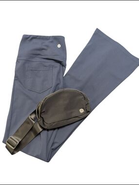Halara  Flare Leggings And Belt Bag| High Waisted Yoga Pants | Bootcut- M-L